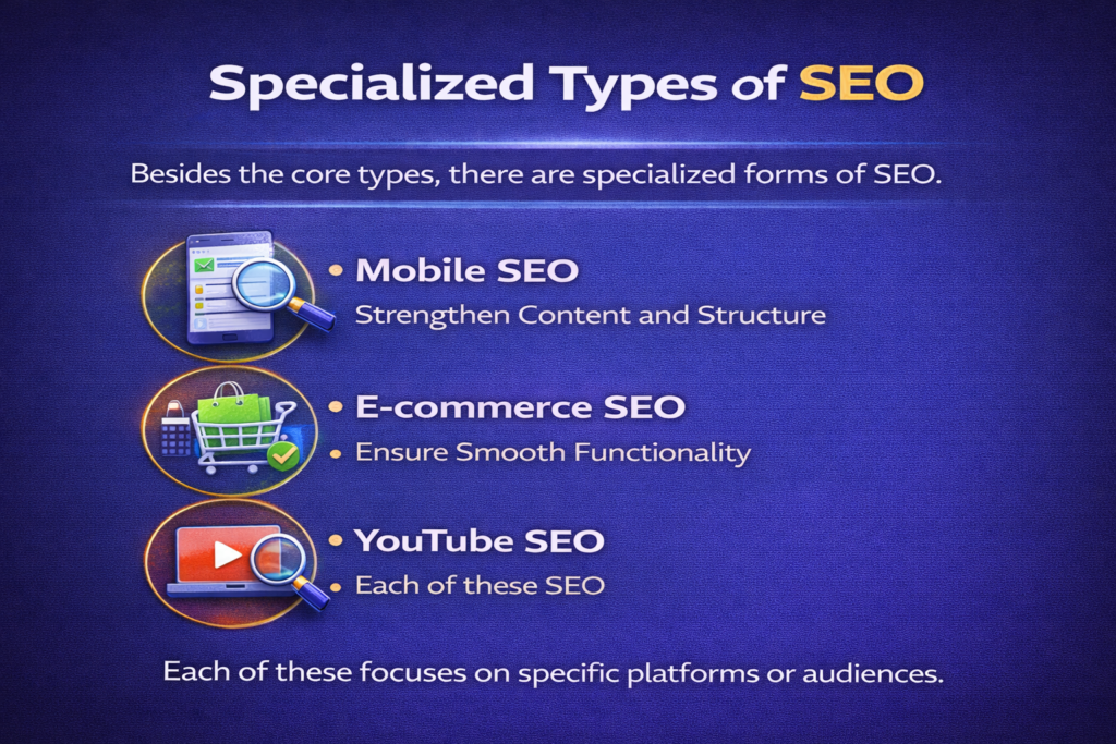 Specialized types of seo