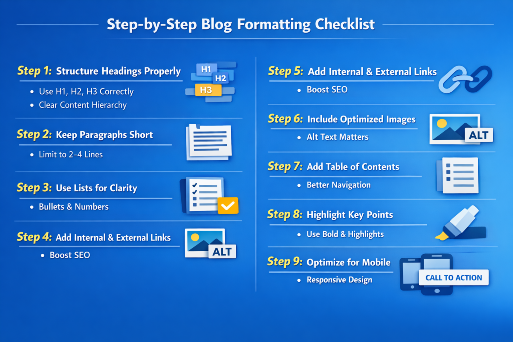 Step-by-Step Blog Formatting Checklist