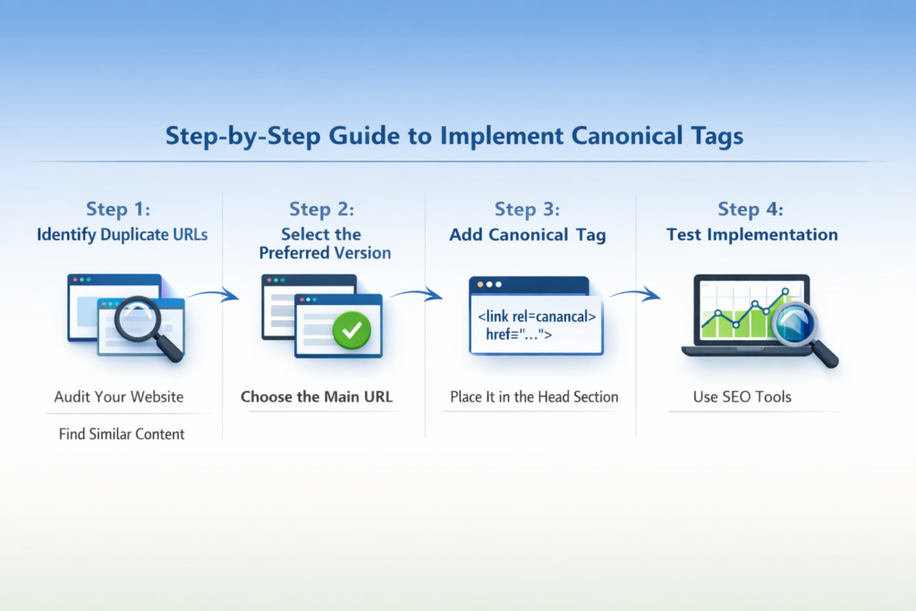 Step-by-Step Guide to Implement Canonical Tags