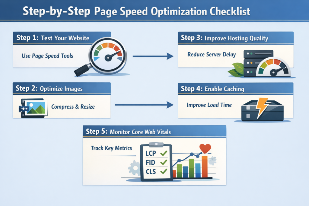 Step-by-Step Page Speed Optimization Checklist