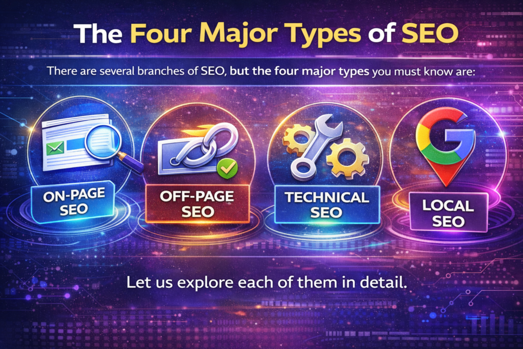 The Four Major Types of SEO