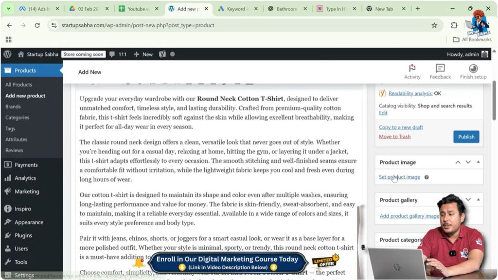 WooCommerce set product image and product gallery upload section