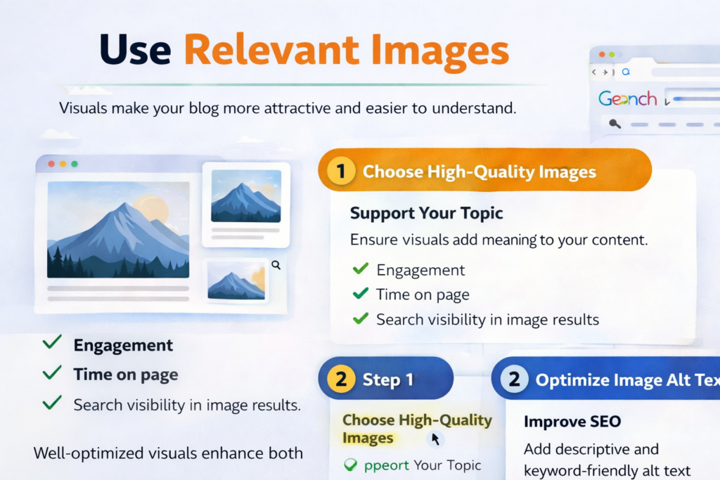 Use Relevant Images