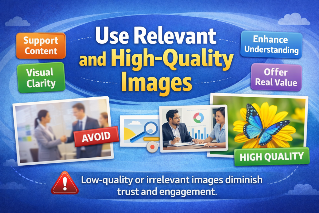 High-quality relevant image supporting blog content