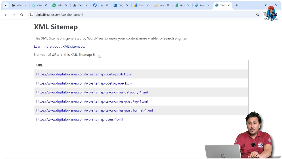 What You Will See in the Sitemap