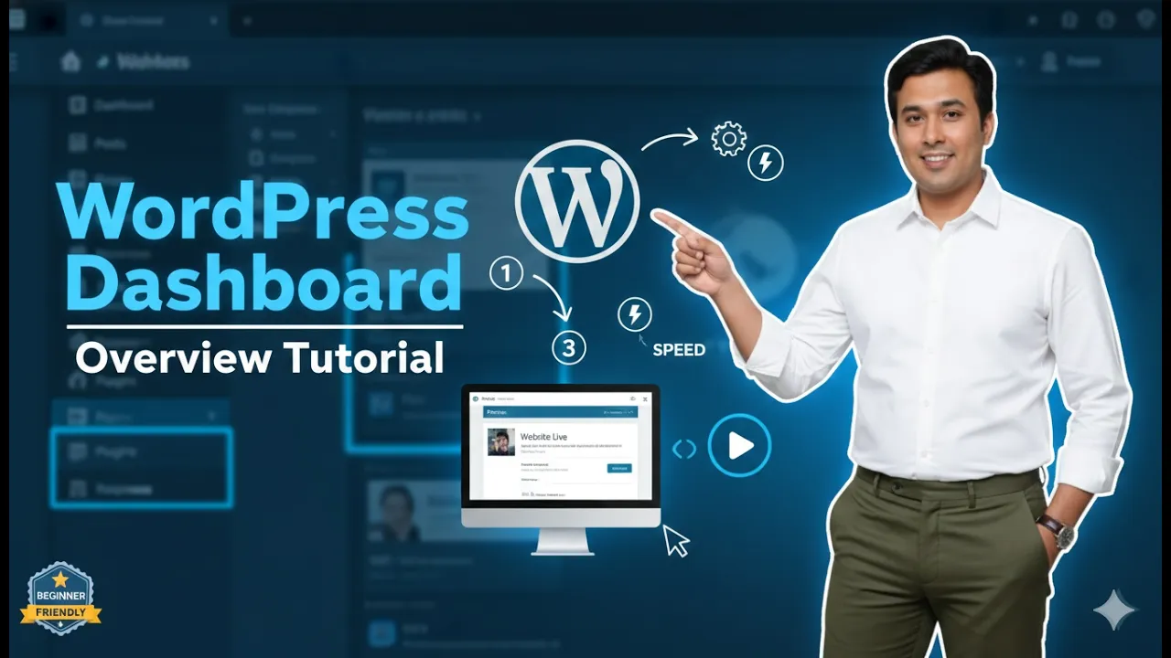 WordPress Dashboard Overview Tutorial for Beginners