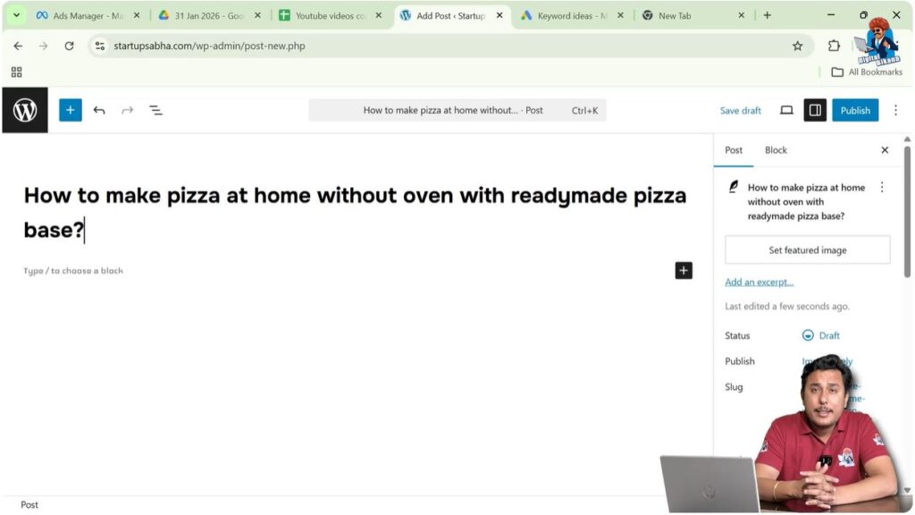Adding SEO friendly blog post title in WordPress post editor
