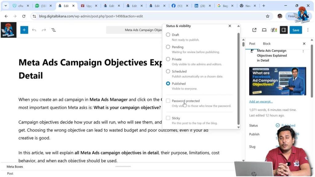 Password Protected Option