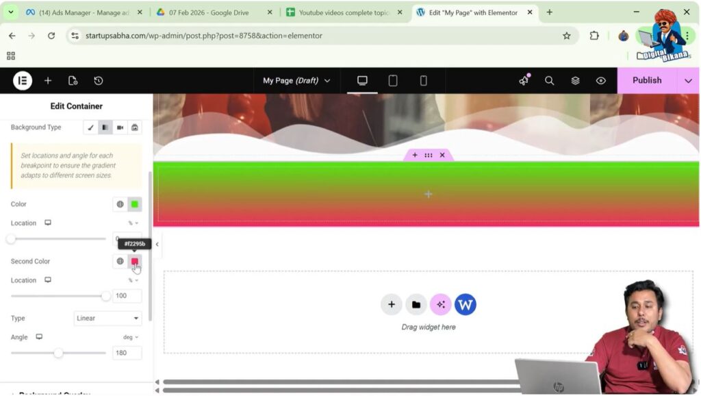 select second colour
