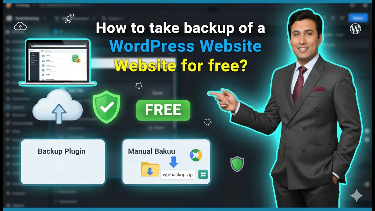 In this article we are going to discuss about ⁠How to take backup of a WordPress Website for free
