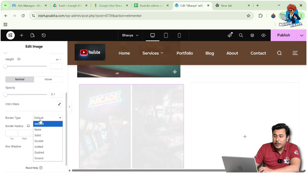 Adding Border and Border Radius