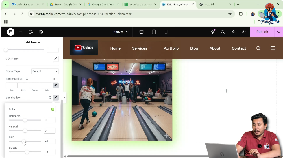 Adjust Blur and Spread