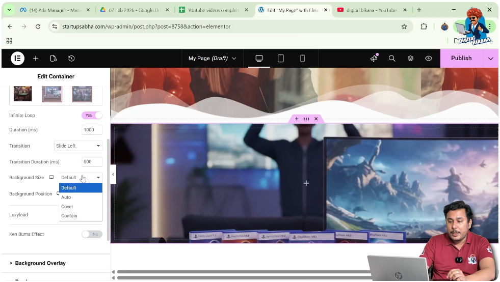 Adjusting Background Size and Position