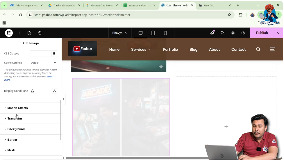 Advanced Settings for Image