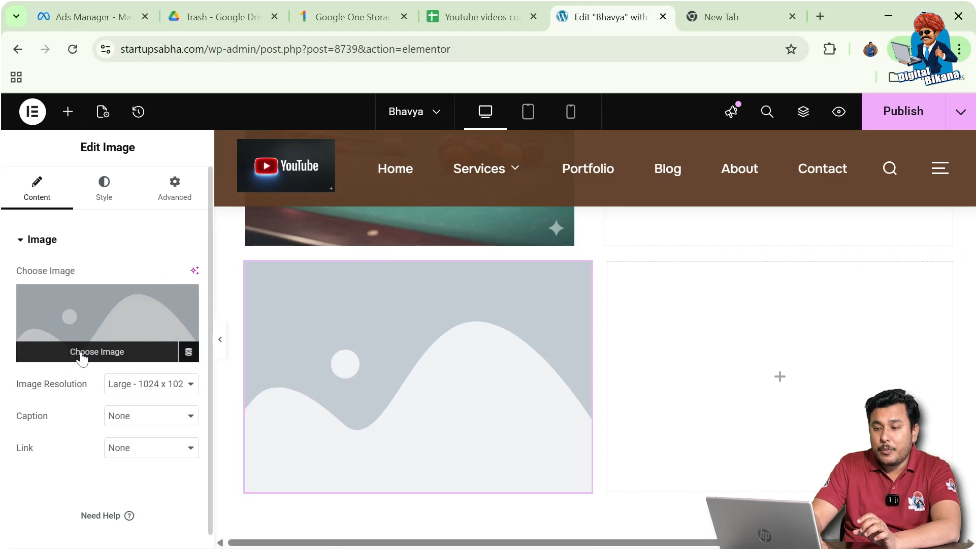 Click on Choose Image