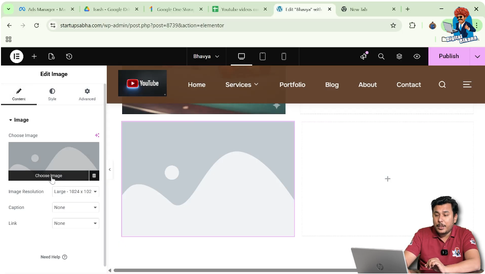 Click on Choose Image