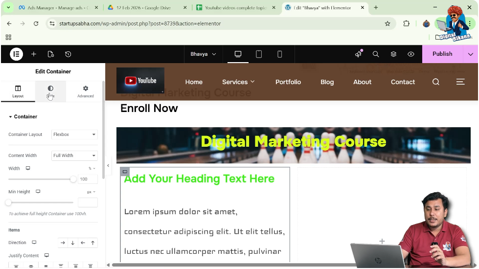 Go to Style Settings