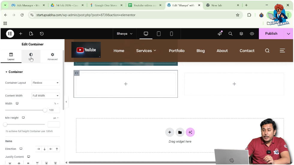 Go to Style Settings