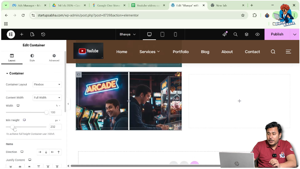 Increase Container Height