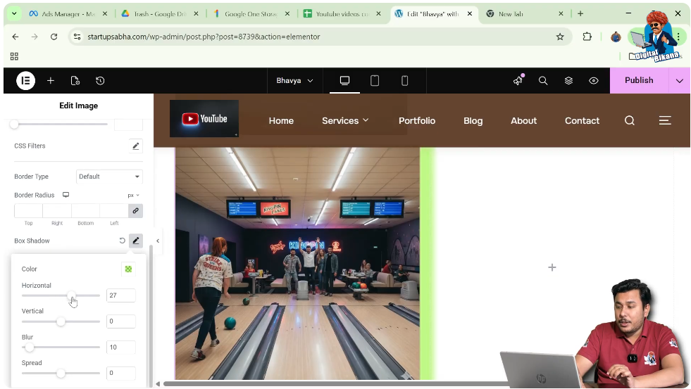 Increase Horizontal Value