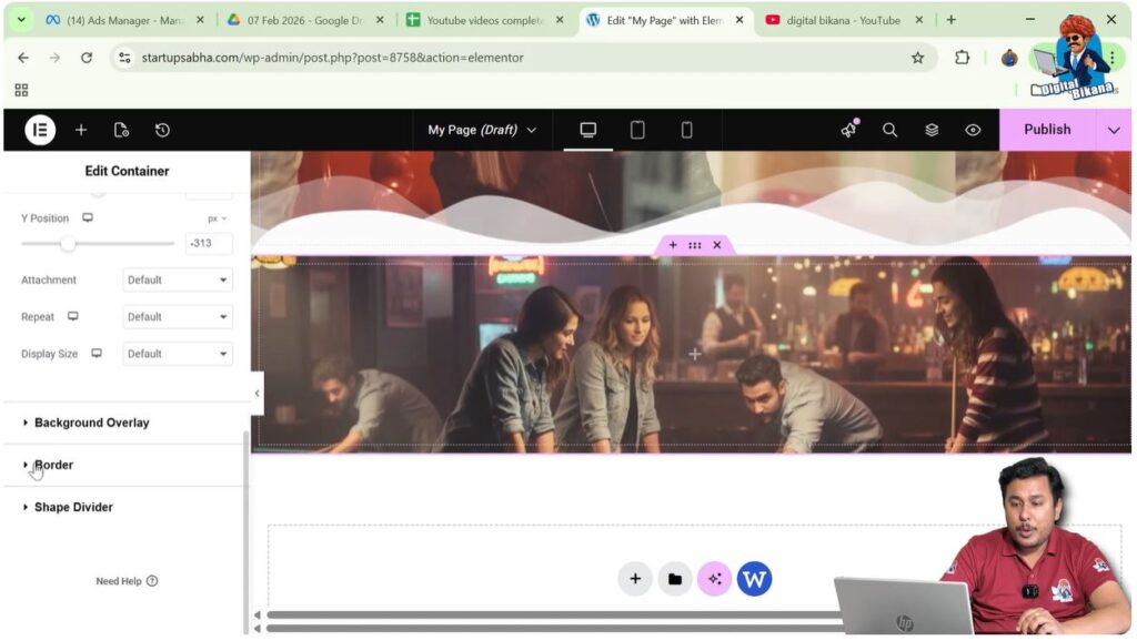 Locate Border Section