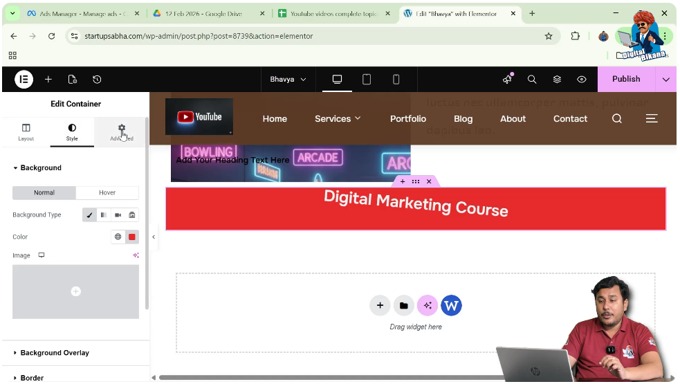 Open Advanced Settings