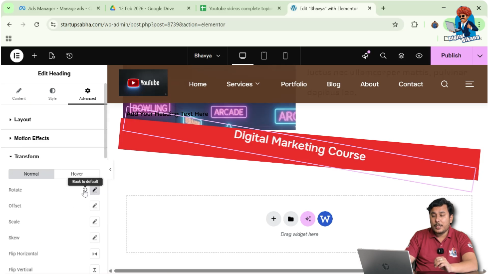Reset or Adjust Rotation