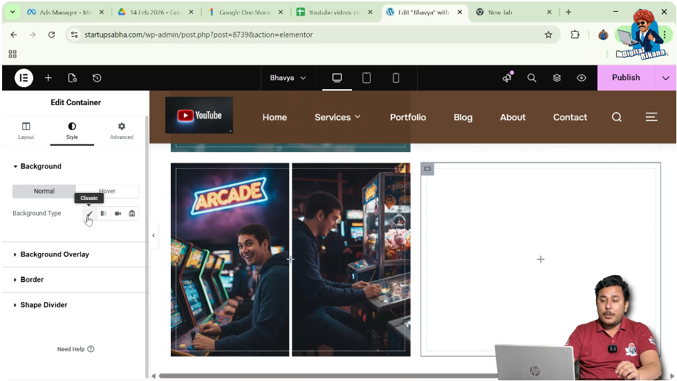 Select Background Type