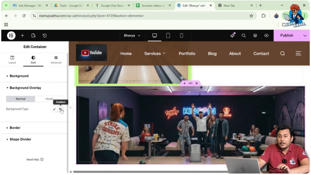 Select Background Type