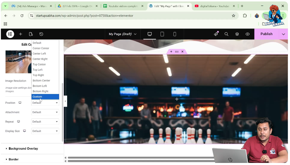 Select Custom Position