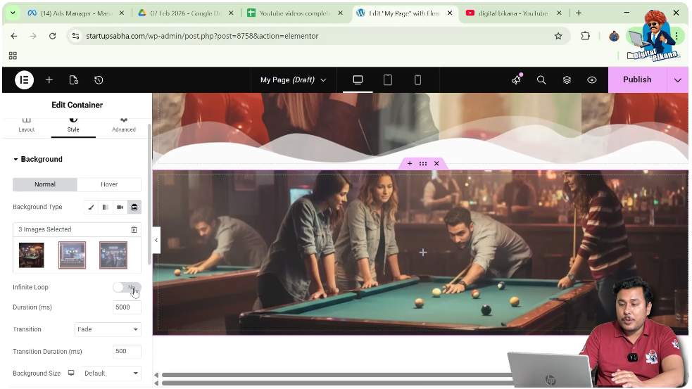Turn On Infinite Loop